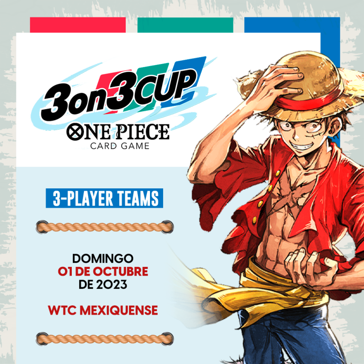 One Piece - Banners 3ON3 Cup _ Evento Cuadrado